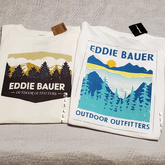 NWT! Bundle -2 Eddie Bauer Outdoor Outfitters Men's Crew Shirts Size: L - Picture 3 of 9